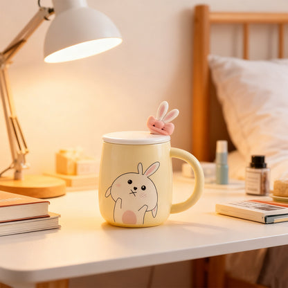 Rabbit Bow Ceramic Mug