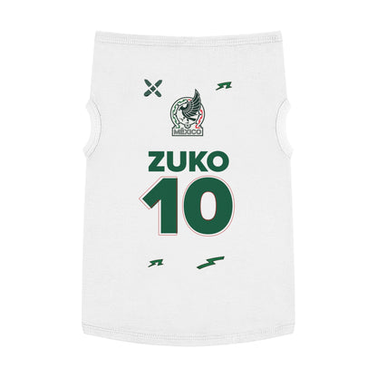 Zuko's Personalized Mexico World Cup Dog Jersey
