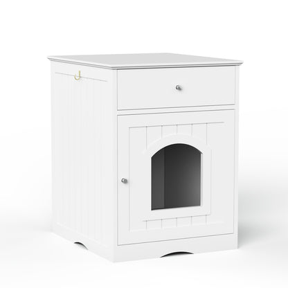 Luxury Wooden Pet House & Litter Box