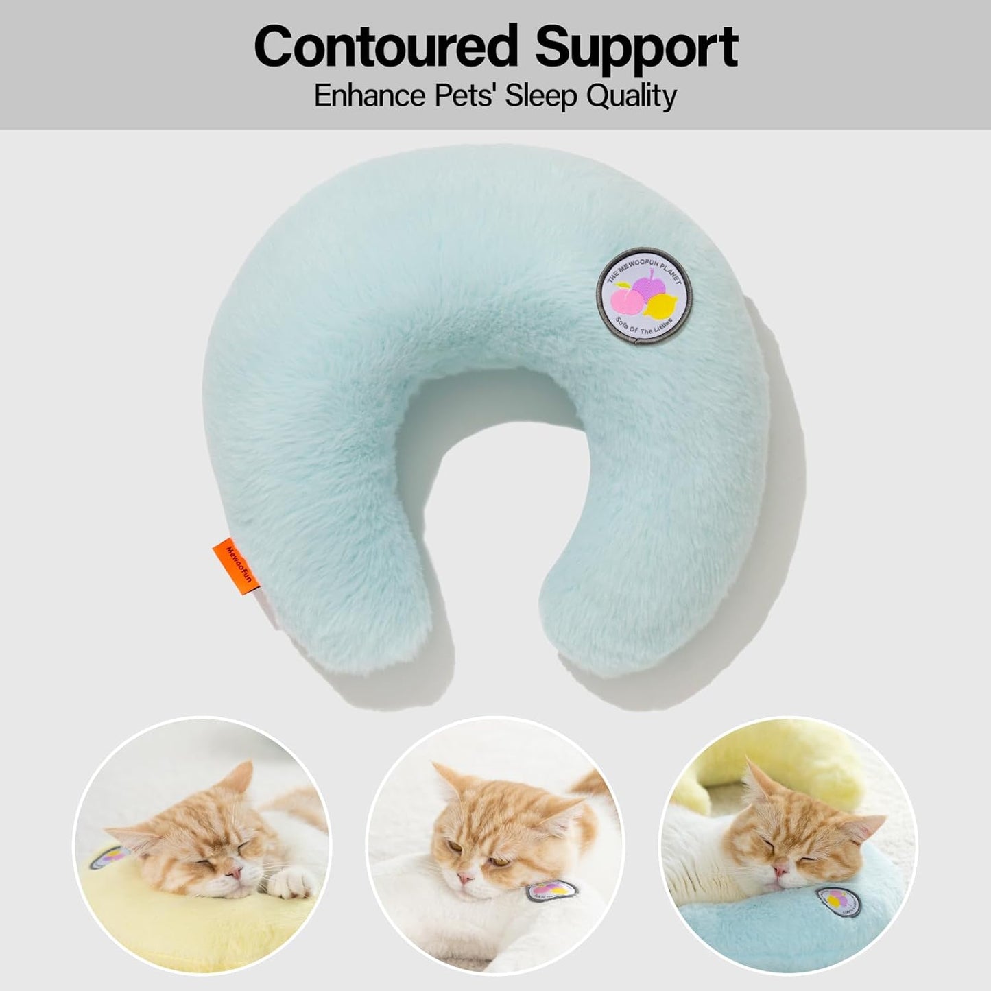 MEWOOFUN Orthopedic - Shaped Pet Pillow