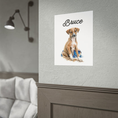 Custom Pet Portrait | Ready-to-Frame Print