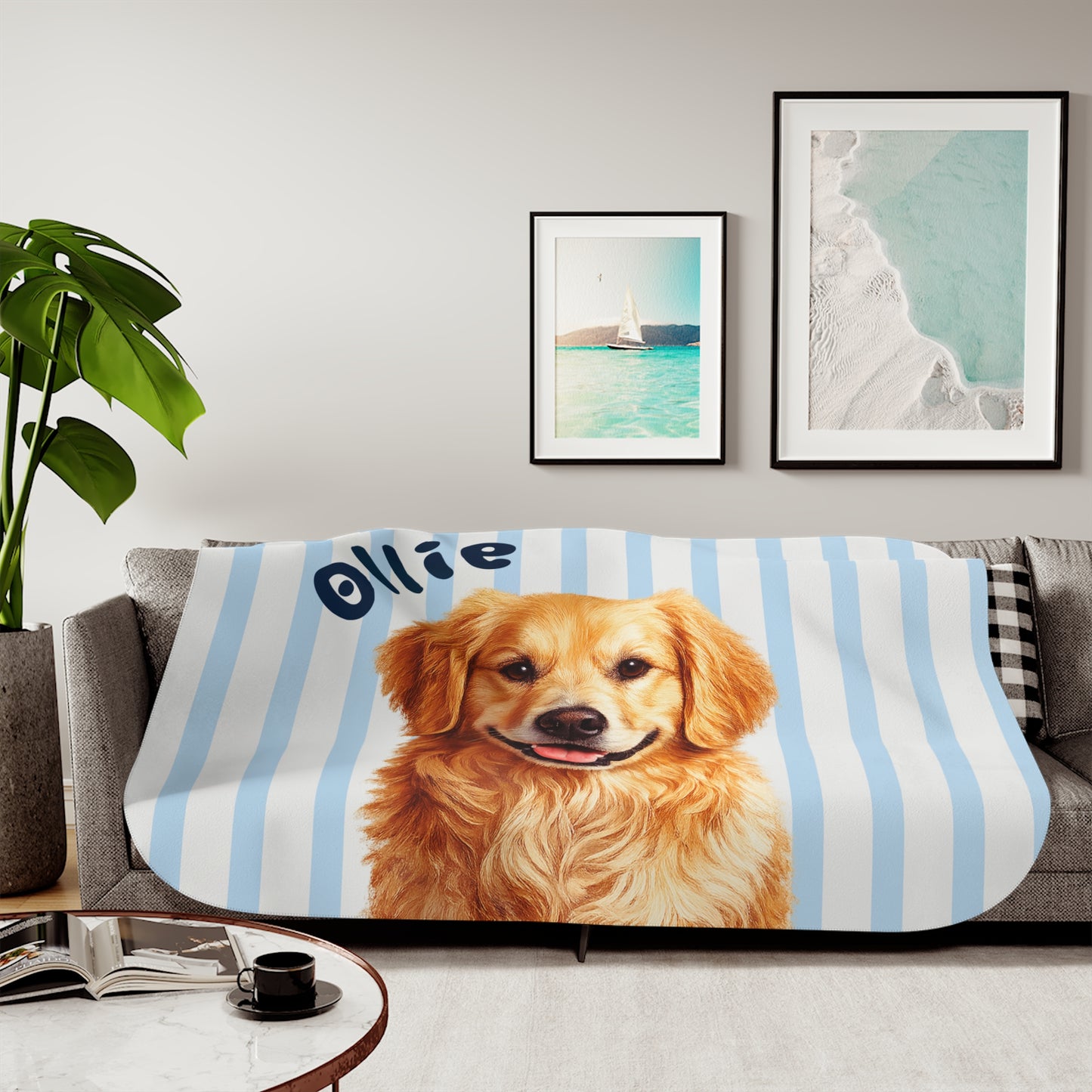 Custom Pet Sherpa Blanket