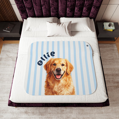Custom Pet Sherpa Blanket
