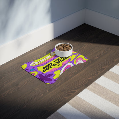 Bone Shape Personalized Feeding Mat (19"x14")