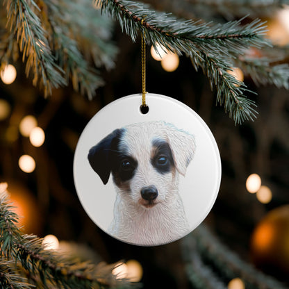 Custom Pet Photo Ornament | Double-Sided Personalized