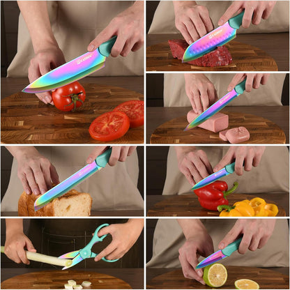 13-Piece Non-Stick Knife Set