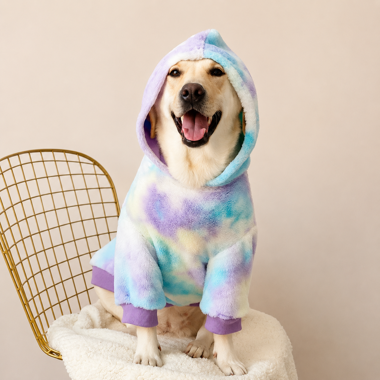 Tie Dye Warm Jacket for Dogs