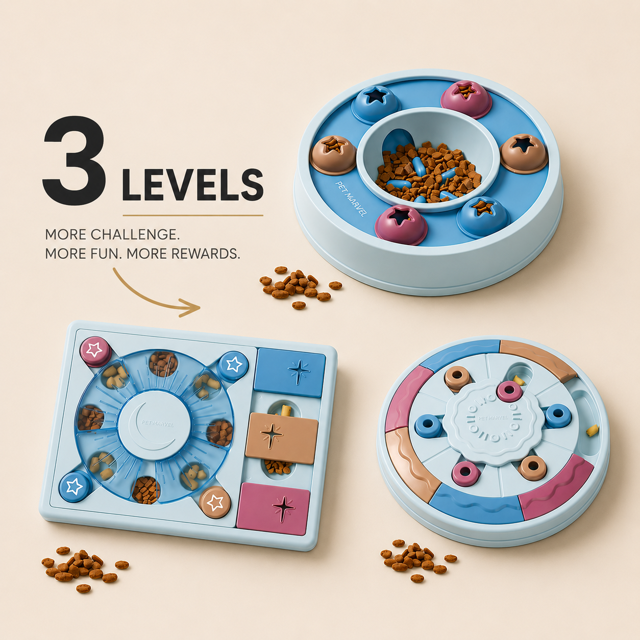 Interactive Slow Feeder Puzzle