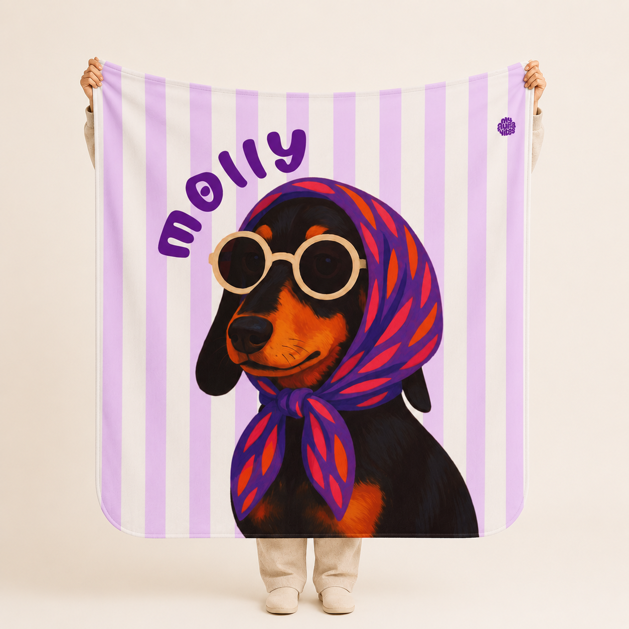 Custom Pet Sherpa Blanket