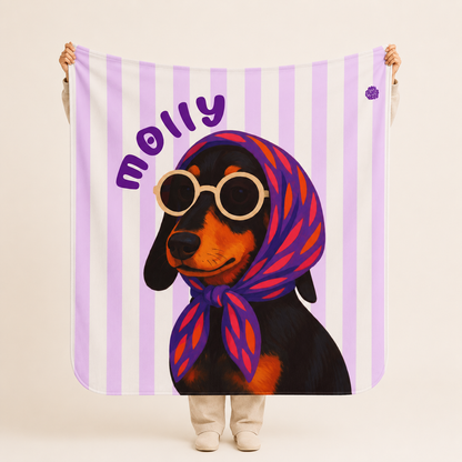 Custom Pet Sherpa Blanket