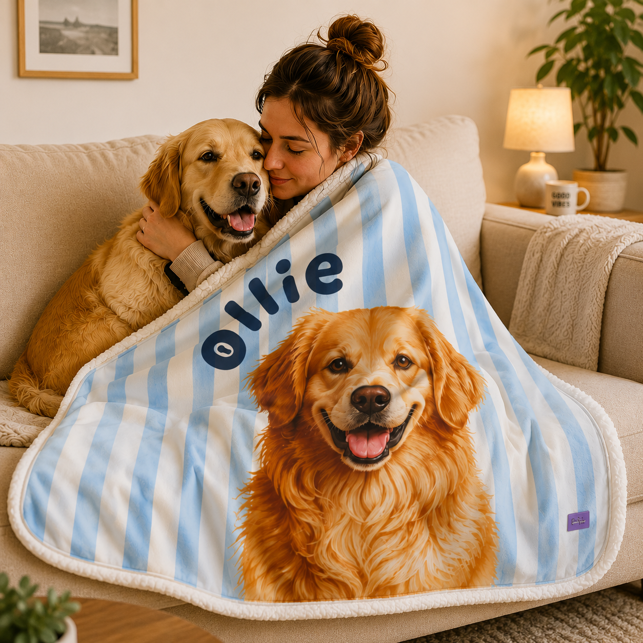 Custom Pet Sherpa Blanket