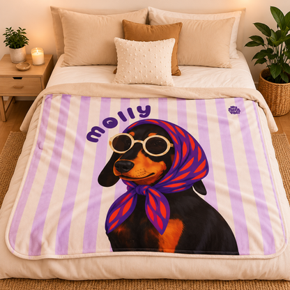 Custom Pet Sherpa Blanket