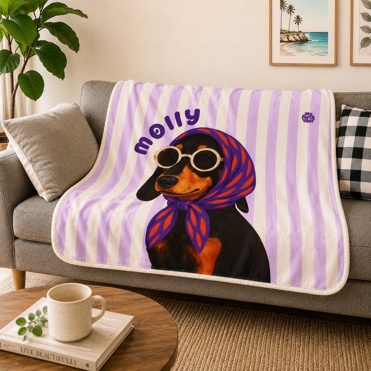 Custom Pet Sherpa Blanket