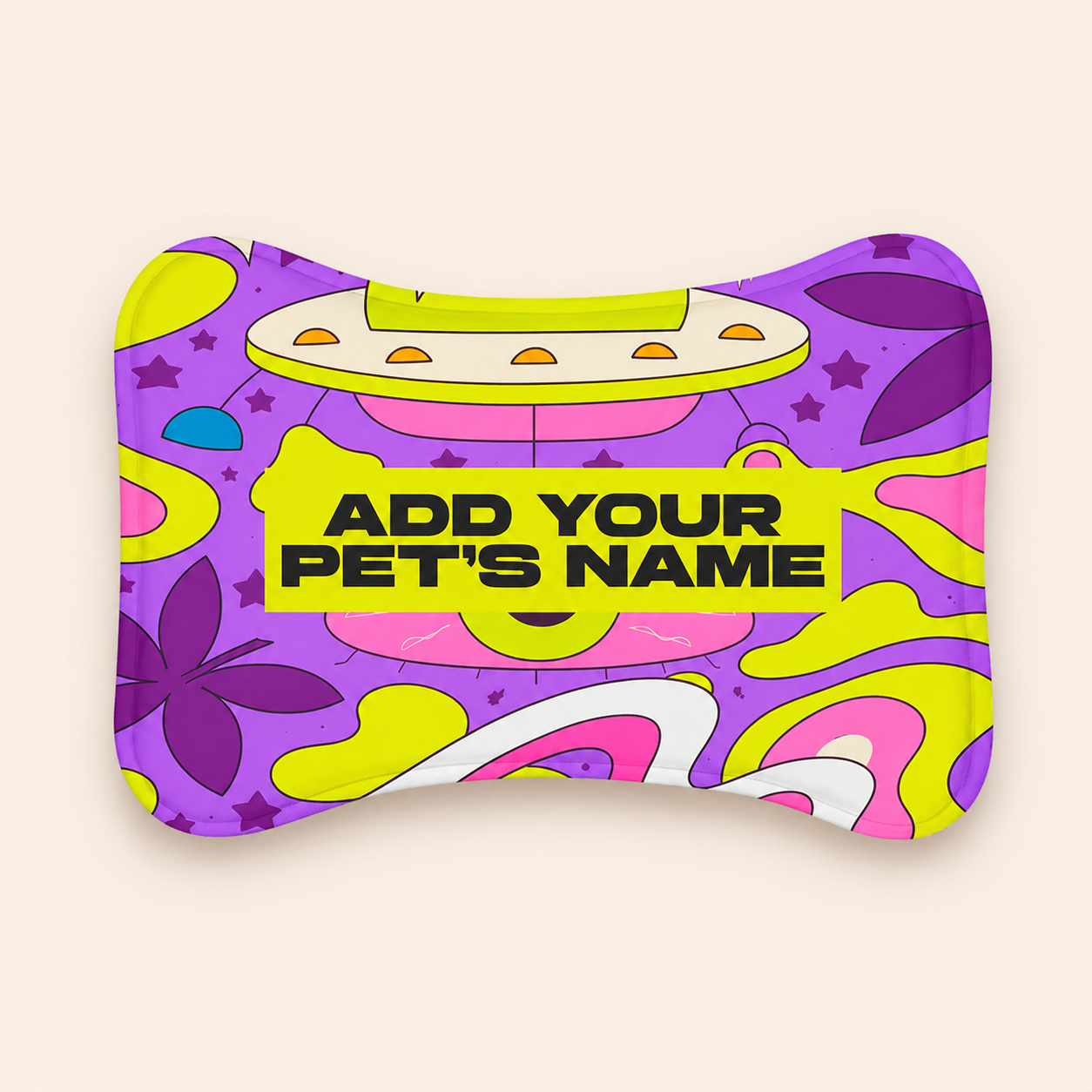 Bone Shape Personalized Feeding Mat (19"x14")