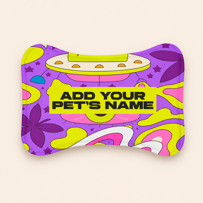 Bone Shape Personalized Feeding Mat (19"x14")
