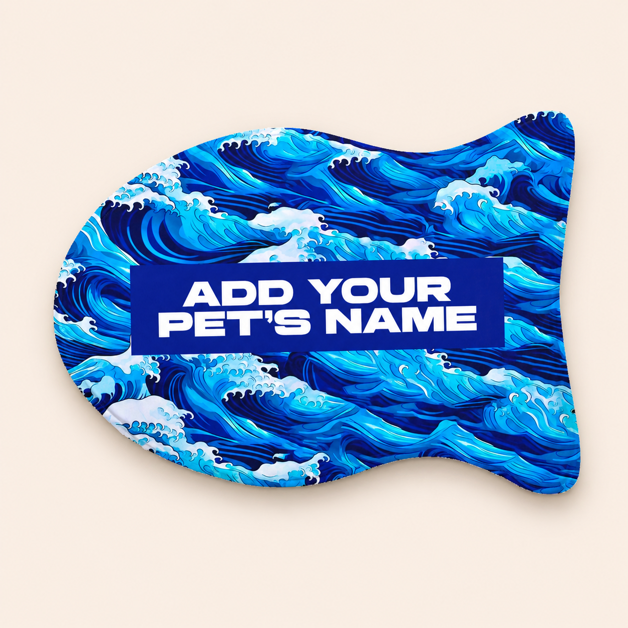 Fish Shape Personalized Feeding Mat (19"x14")