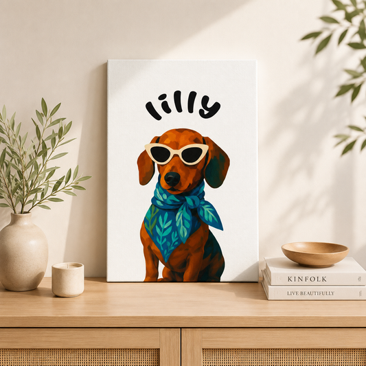 Custom Pet Portrait | Ready-to-Hang Canvas