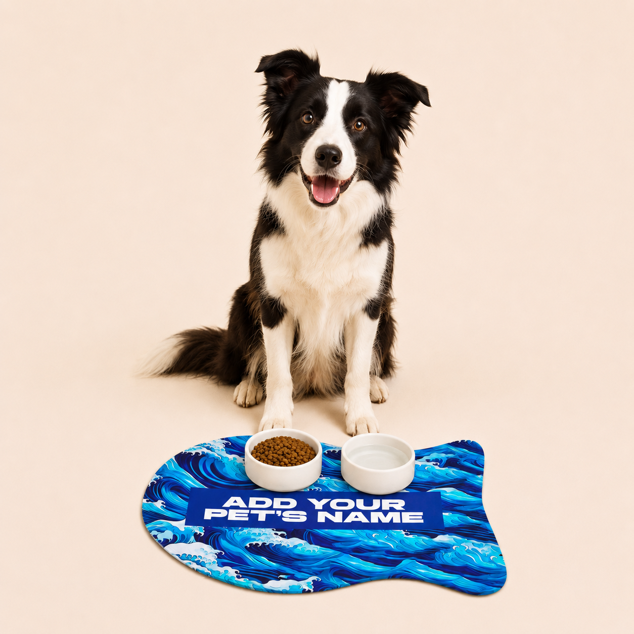 Fish Shape Personalized Feeding Mat (19"x14")