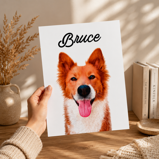 Custom Pet Portrait Print