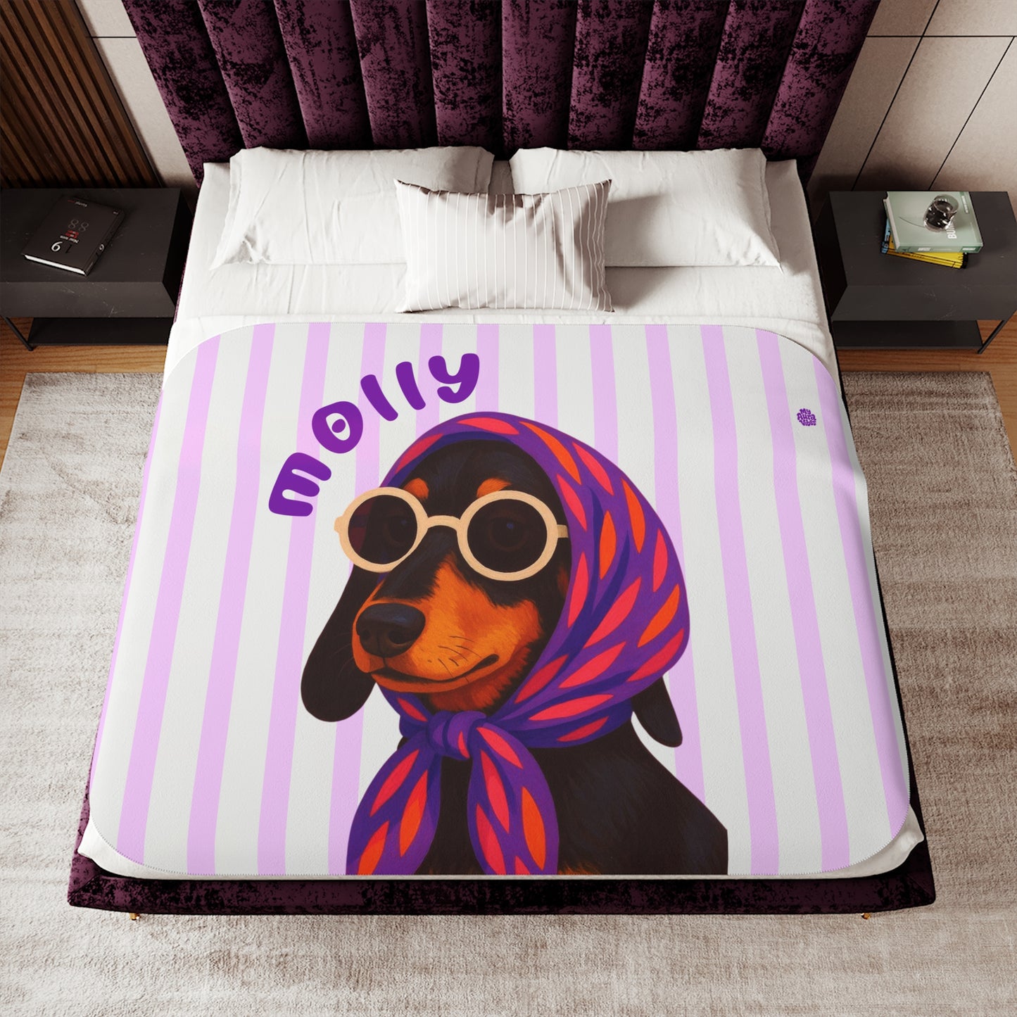 Custom Pet Sherpa Blanket