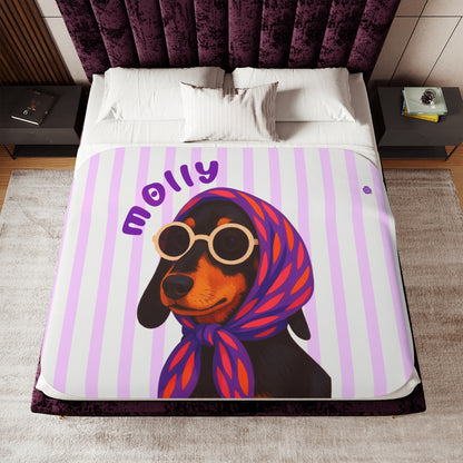 Custom Pet Sherpa Blanket