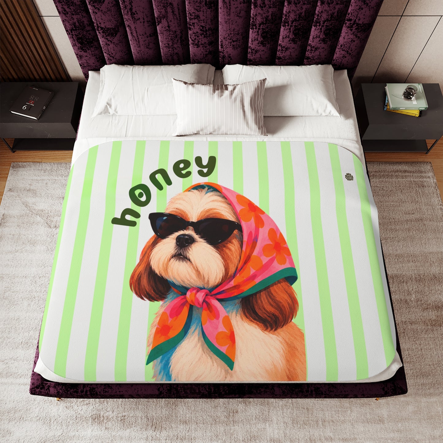 Custom Pet Sherpa Blanket