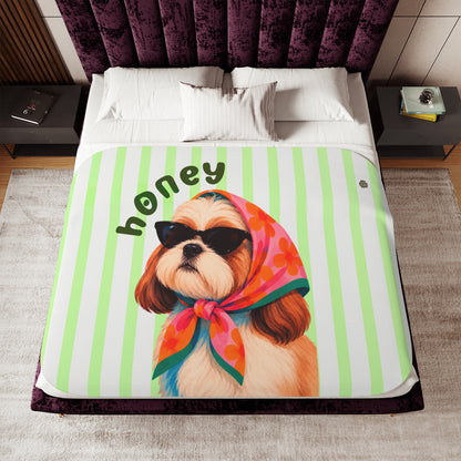 Custom Pet Sherpa Blanket