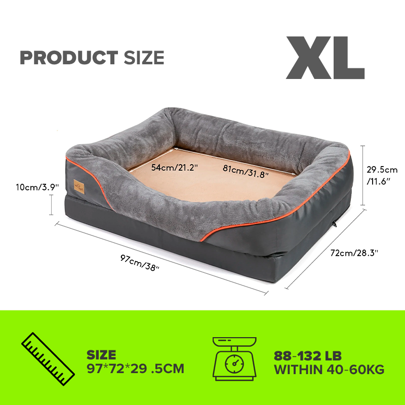 Orthopedic Dog Bed – Super Soft Foam