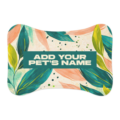 Bone Shape Personalized Feeding Mat (19"x14")