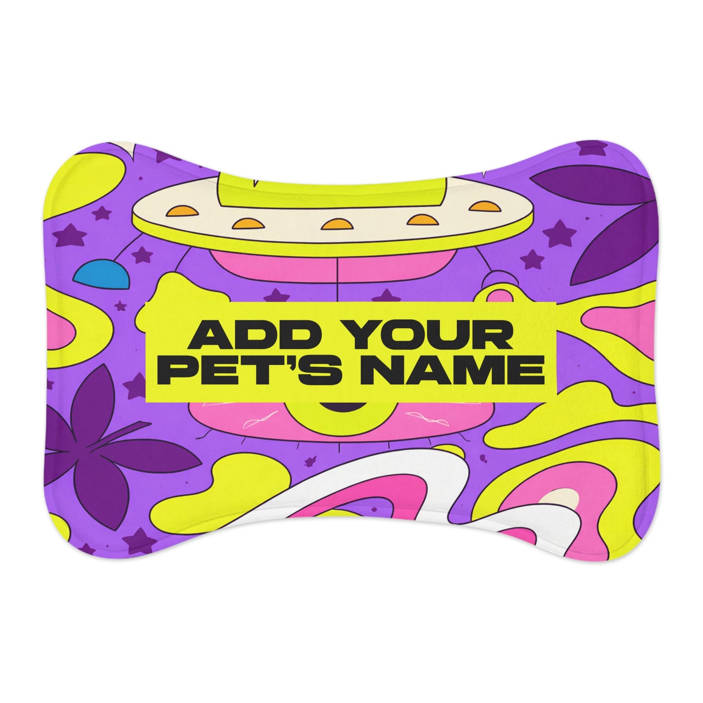 Bone Shape Personalized Feeding Mat (19"x14")