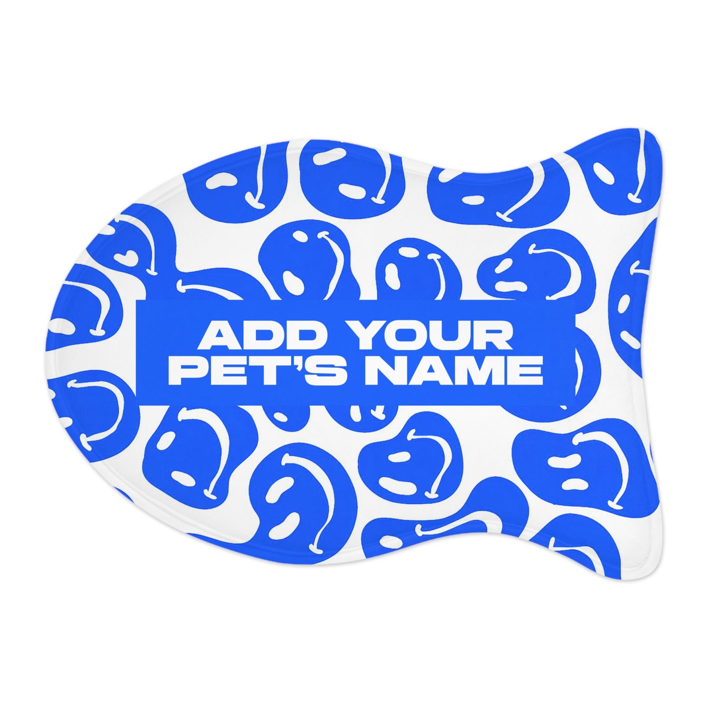 Fish Shape Personalized Feeding Mat (19"x14")