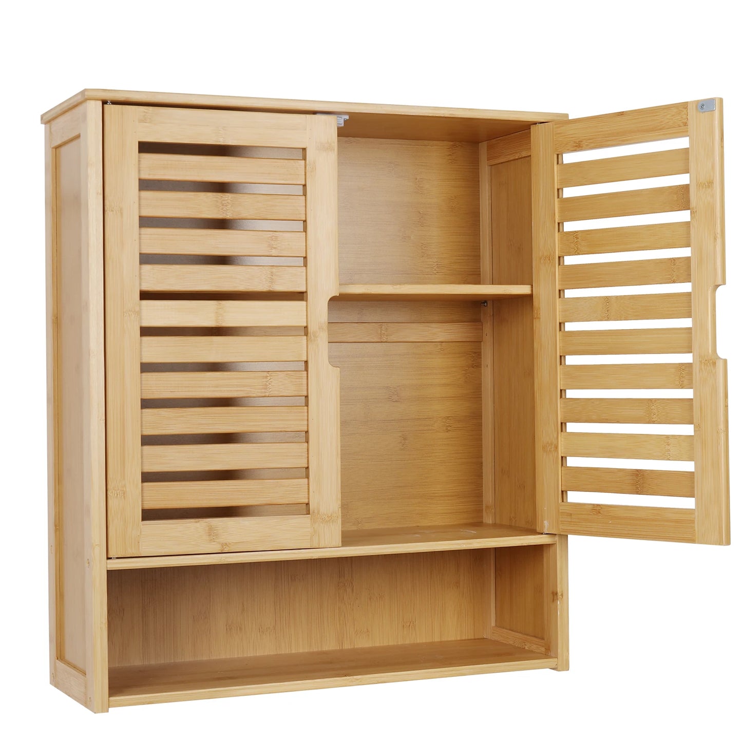 Wall-Mounted Bamboo Cabinet