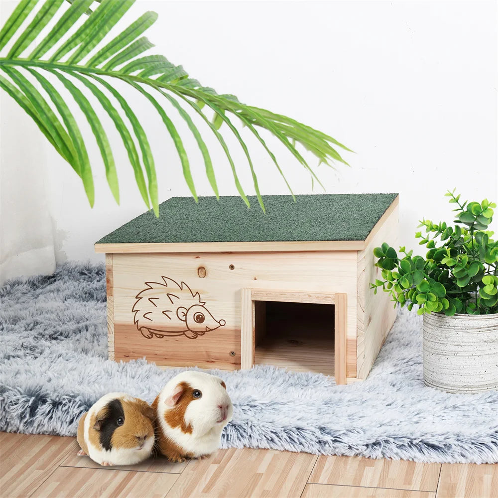 Wooden Hedgehog House – Small Animal Shelter