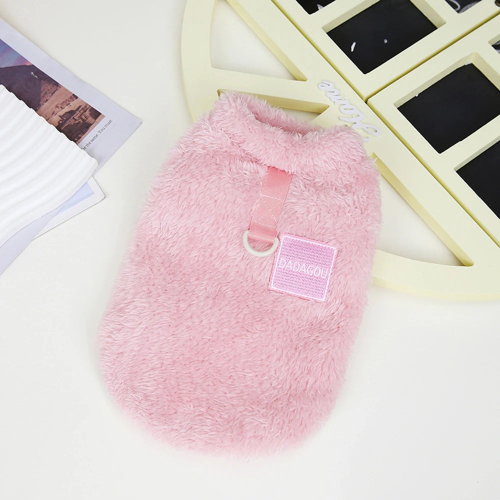 Soft Coral Fleece Pet Clothes