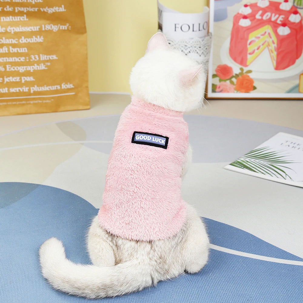 Soft Coral Fleece Pet Clothes