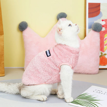 Soft Coral Fleece Pet Clothes