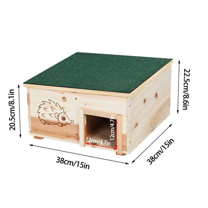 Wooden Hedgehog House – Small Animal Shelter