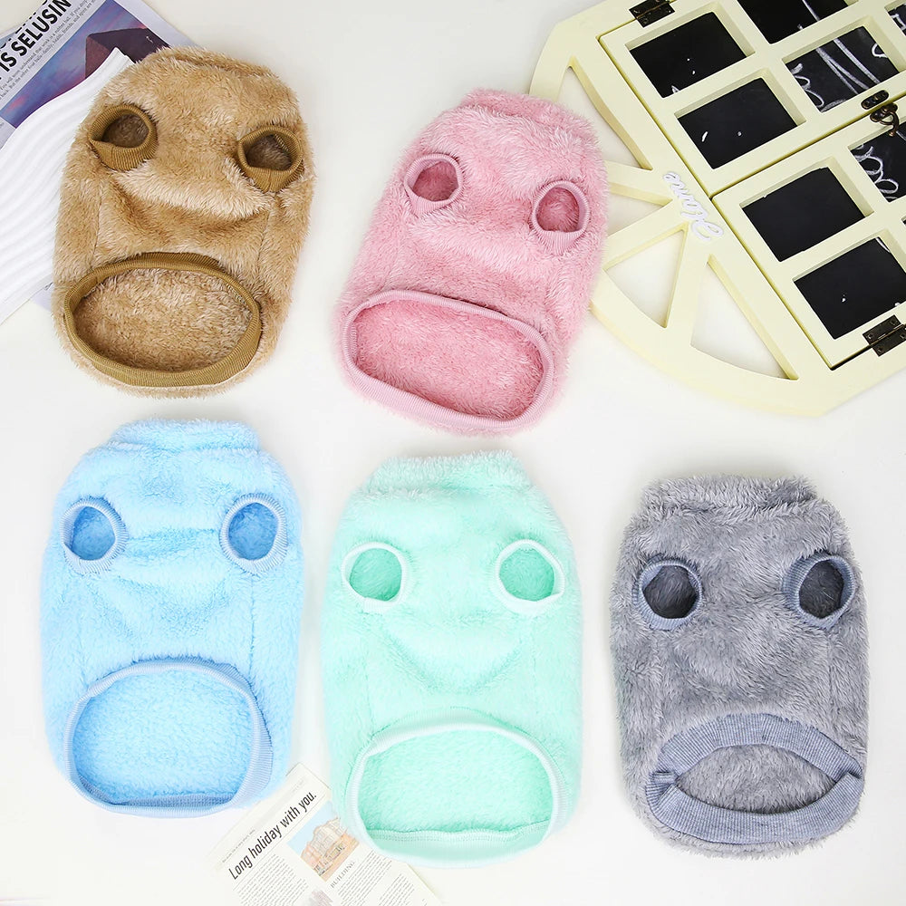 Soft Coral Fleece Pet Clothes