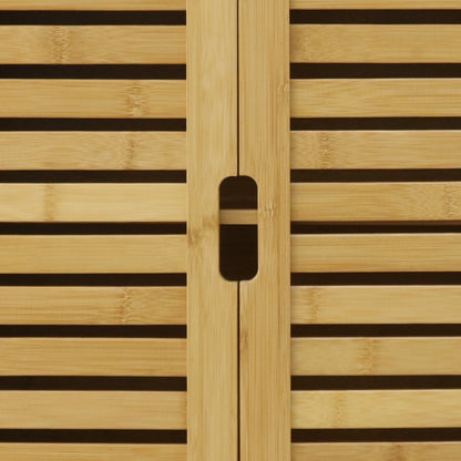 Wall-Mounted Bamboo Cabinet