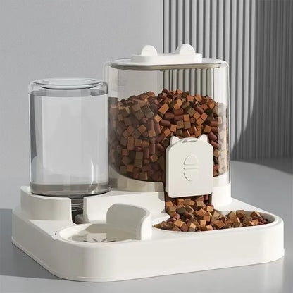 Mechanical Dog & Cat Feeder with Water Fountain
