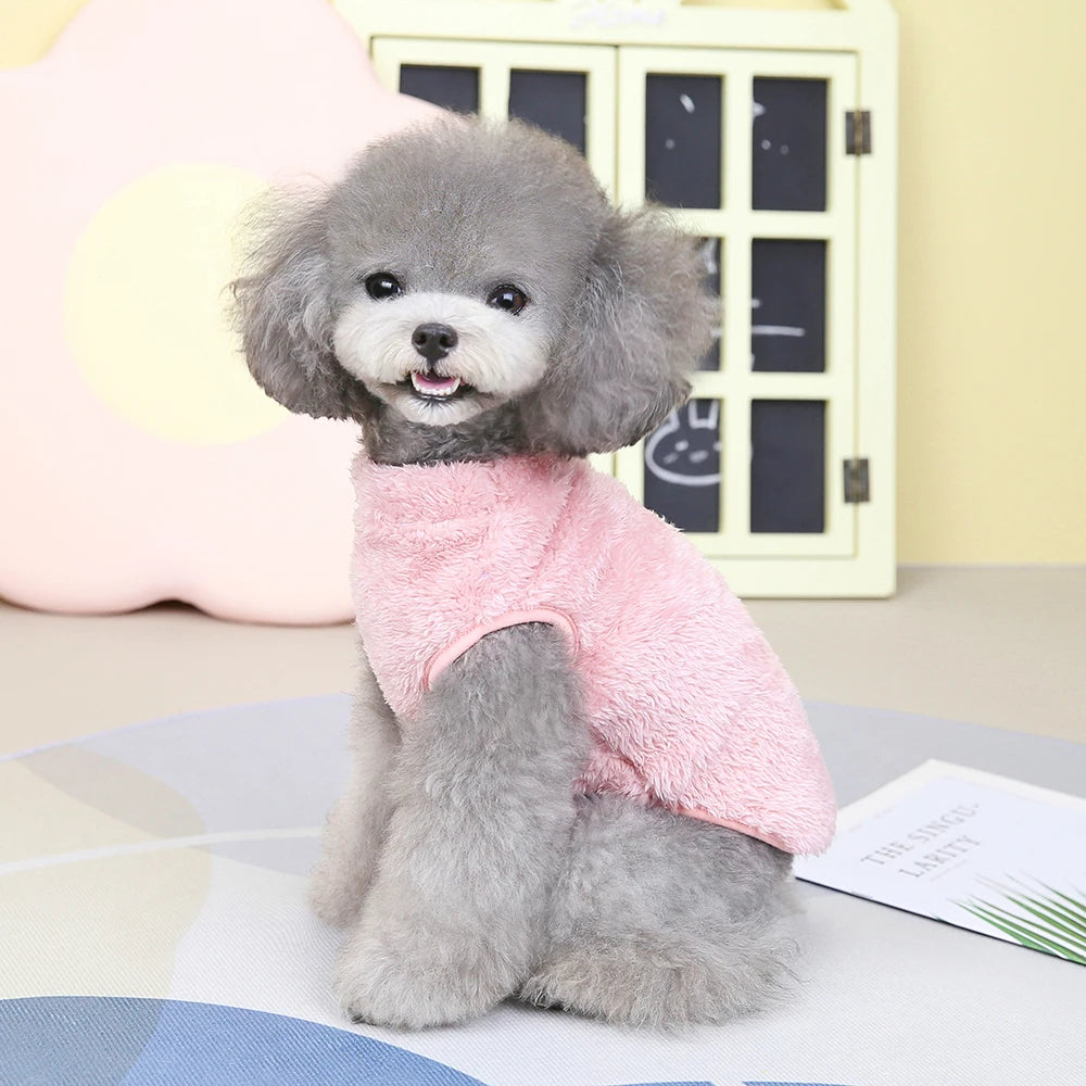 Soft Coral Fleece Pet Clothes