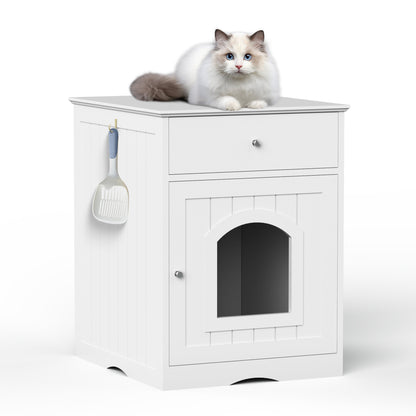 Luxury Wooden Pet House & Litter Box