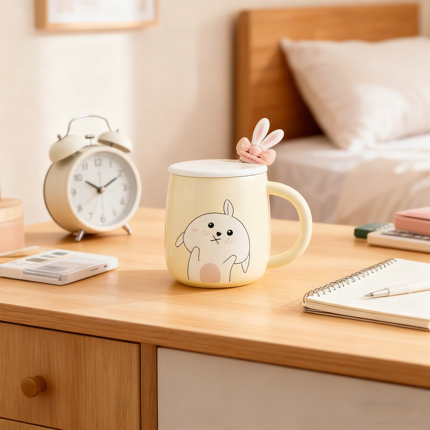 Rabbit Bow Ceramic Mug