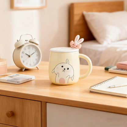 Rabbit Bow Ceramic Mug