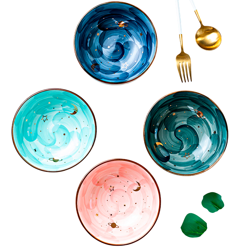 Cute Ceramic Breakfast & Salad Bowl