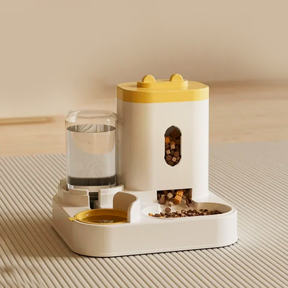 Mechanical Dog & Cat Feeder with Water Fountain