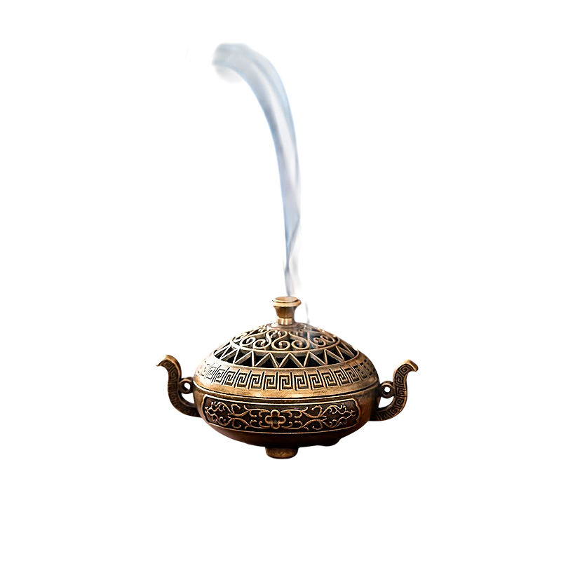 Brass Incense Burner – Metal Holder for Meditation