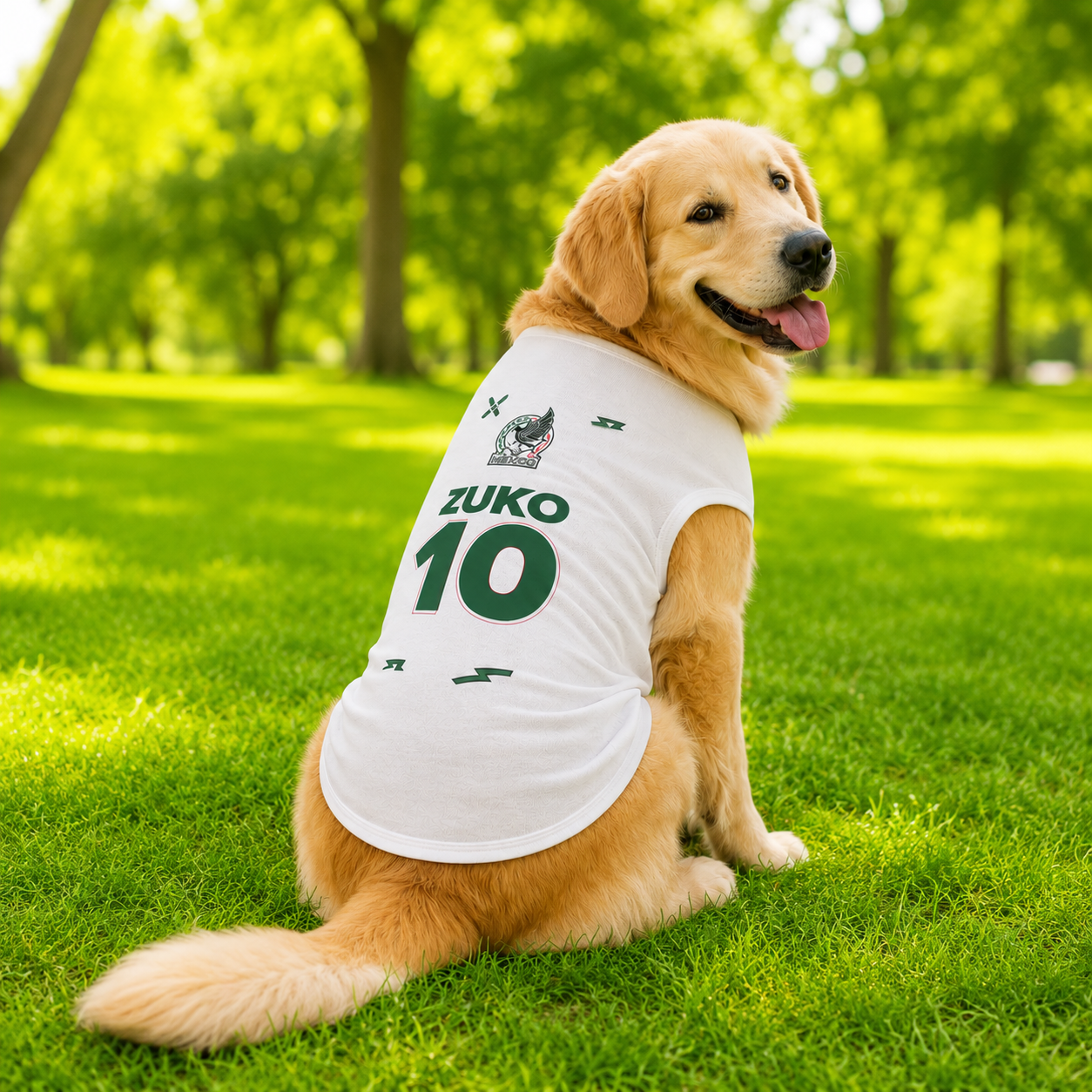 Zuko's Personalized Mexico World Cup Dog Jersey